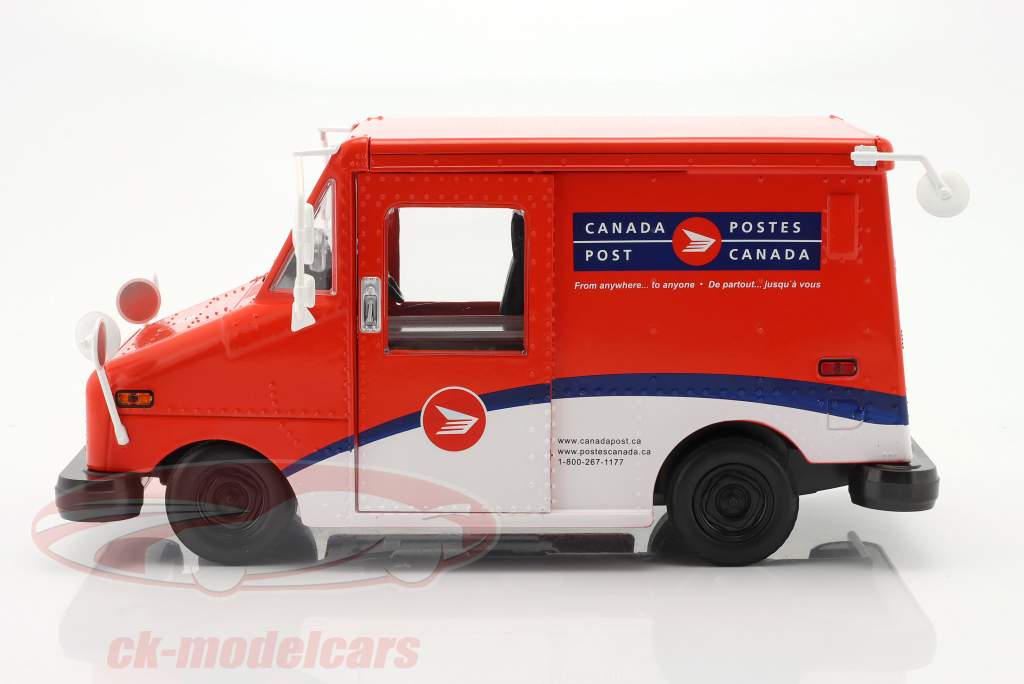 Canada Post Long-Life post voertuig (LLV) rood / Wit 1:18 Greenlight