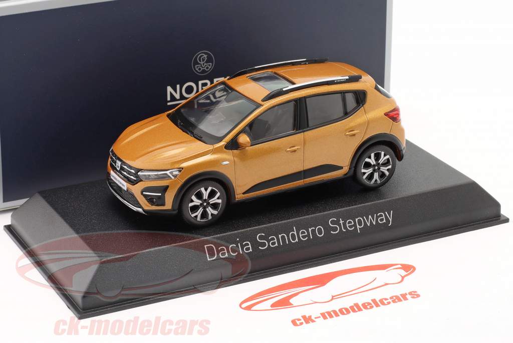 Dacia Sandero Stepway year 2021 orange metallic 1:43 Norev