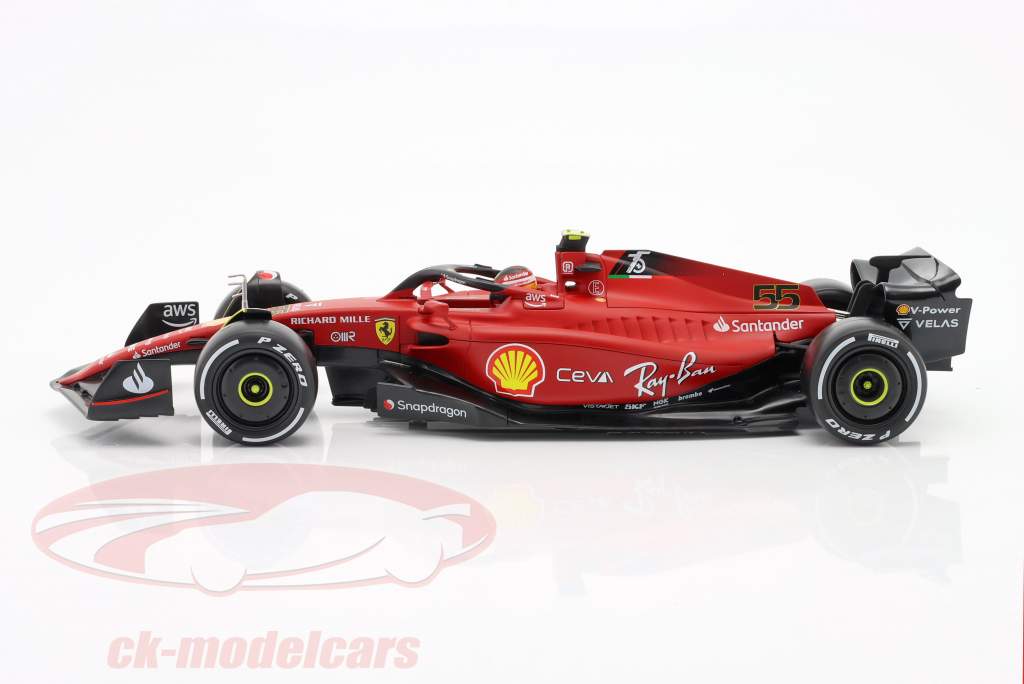 Carlos Sainz jr. Ferrari F1-75 #55 fórmula 1 2022 1:18 Bburago