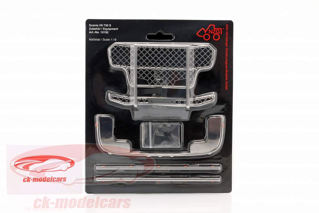 Conjunto de accesorios por Scania V8 730S 4x2 1:18 NZG