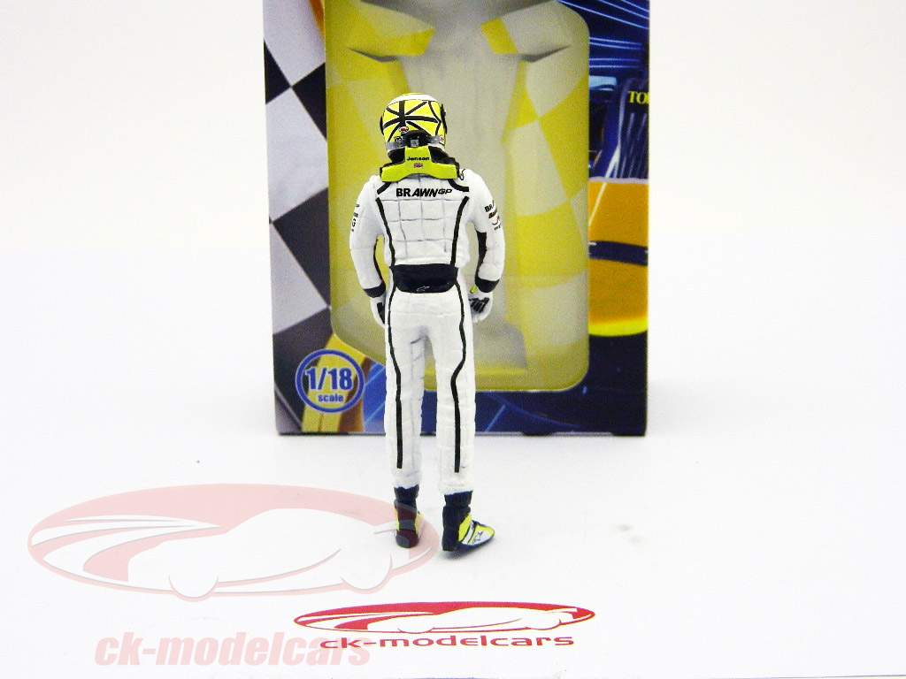 Jenson Button Fahrerfigur Formel 1 stehend Ed.1 1:18 TopMo