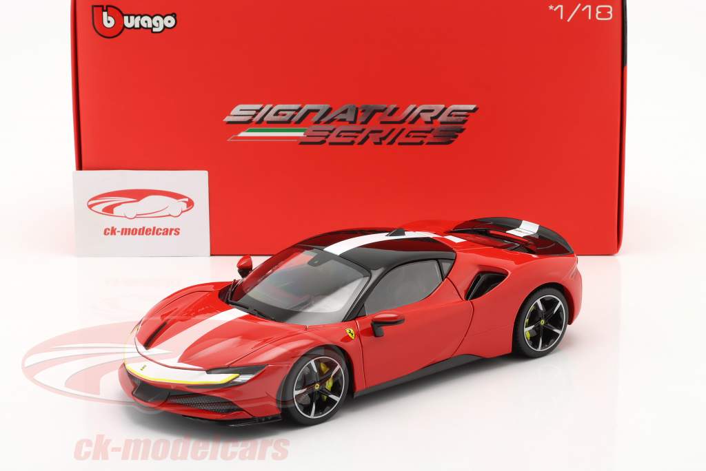 Ferrari SF90 Stradale Assetto Fiorano 2020 rood 1:18 Bburago Signature