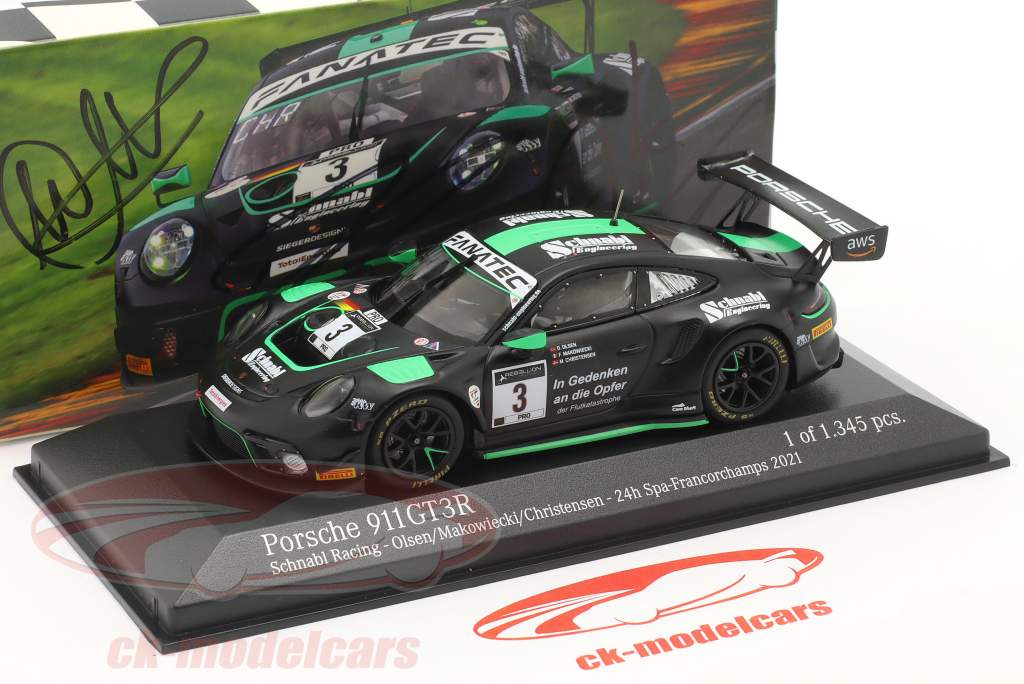 Porsche 911 GT3 R Schnabl #3 24h Spa 2021 Signature Edition 1:43 Minichamps