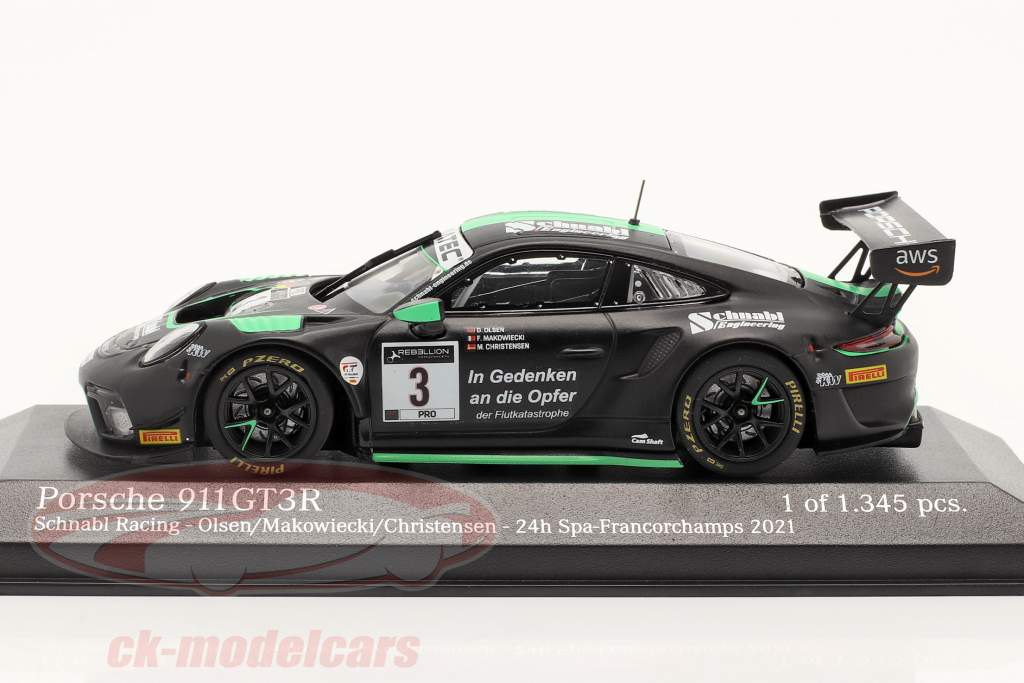 Porsche 911 GT3 R Schnabl #3 24h Spa 2021 Signature Edition 1:43 Minichamps