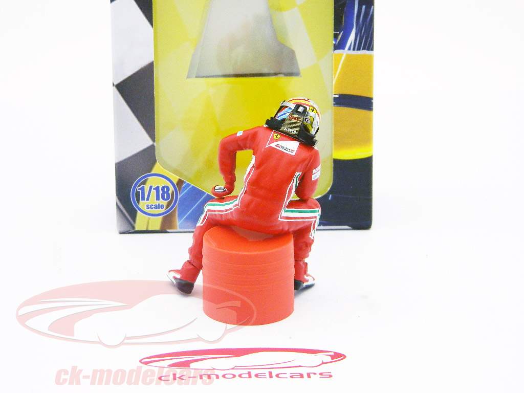 Fernando Alonso driver figure formula one 2012 sitting 1:18 TopMo