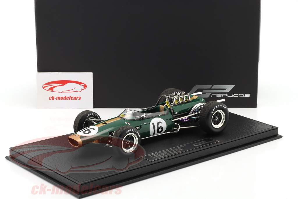J. Brabham Brabham BT19 #16 vinder hollandsk GP formel 1 Verdensmester 1966 1:18 GP Replicas