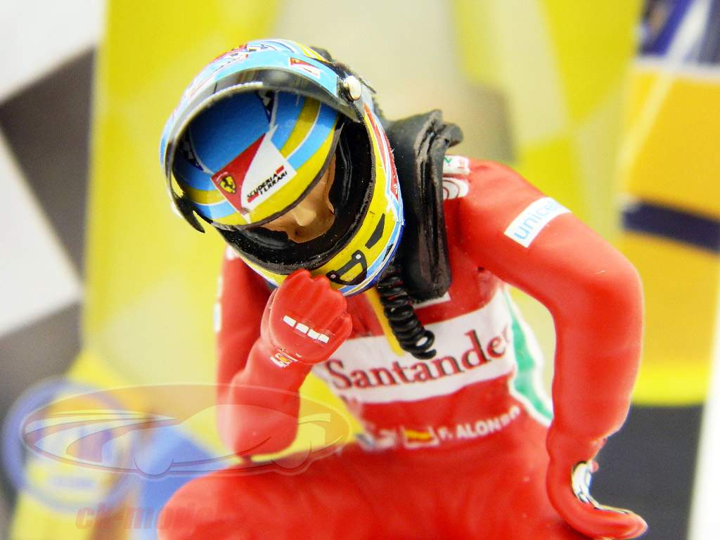 Fernando Alonso driver figure formula one 2012 sitting 1:18 TopMo