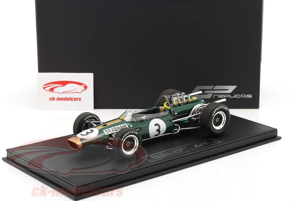 J. Brabham Brabham BT19 #3 vinder tysk GP formel 1 Verdensmester 1966 1:18 GP Replicas