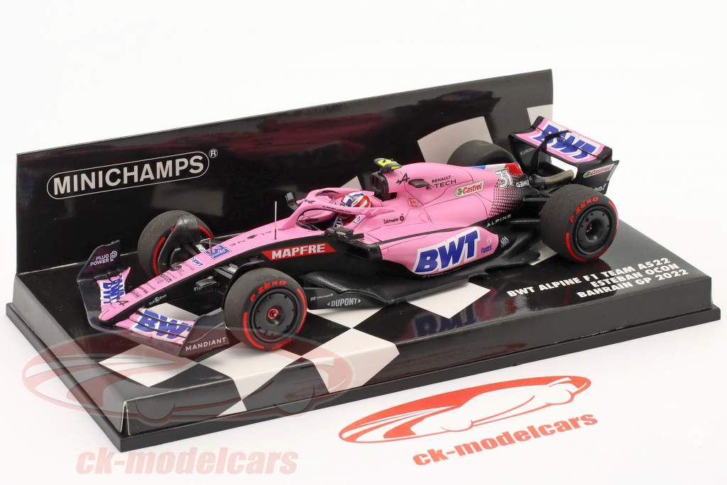 Esteban Ocon Alpine A522 #31 Bahrain GP formel 1 2022 1:43 Minichamps