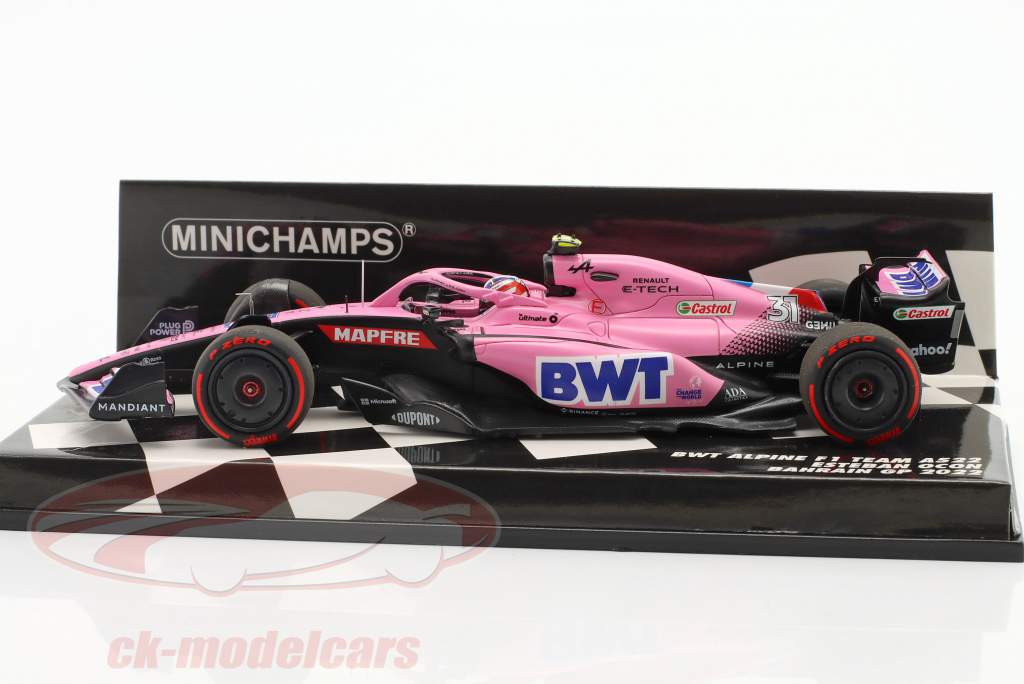 Esteban Ocon Alpine A522 #31 Bahrain GP formel 1 2022 1:43 Minichamps