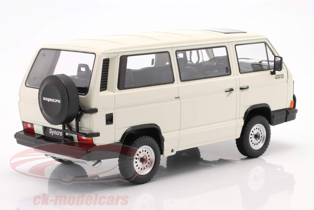 Volkswagen VW Bus T3 Syncro year 1987 white 1:18 KK-Scale