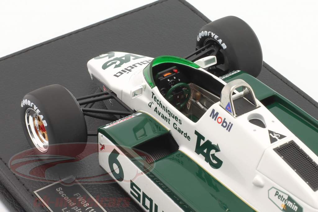 Keke Rosberg Williams FW08 #6 2do Belga GP fórmula 1 Campeón mundial 1982 1:18 GP Replicas