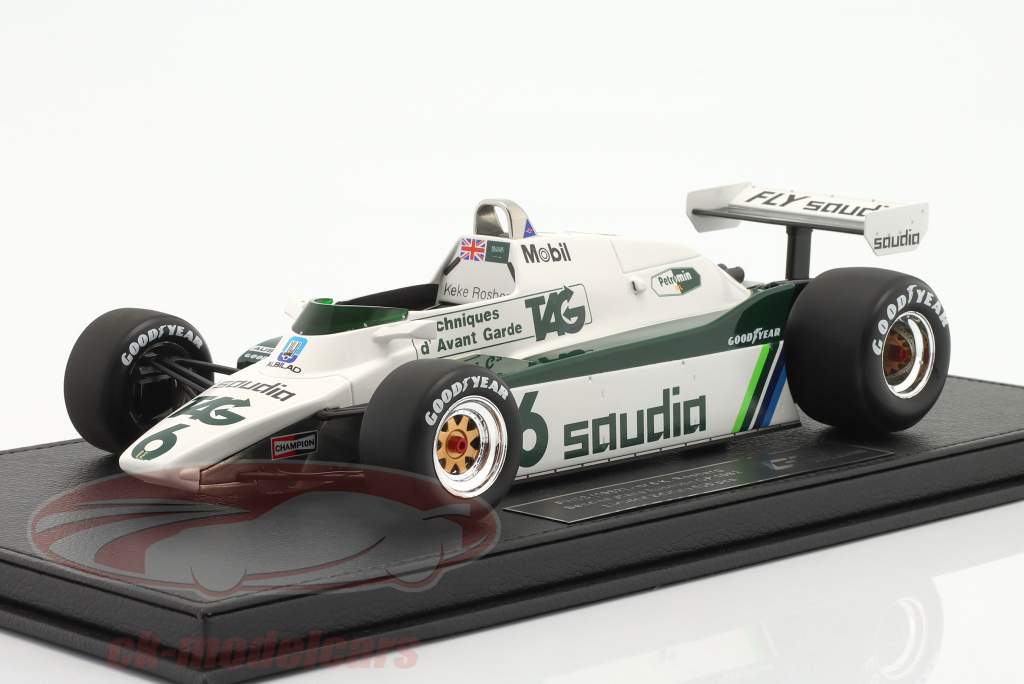 Keke Rosberg Williams FW08 #6 2do Austria GP fórmula 1 Campeón mundial 1982 1:18 GP Replicas