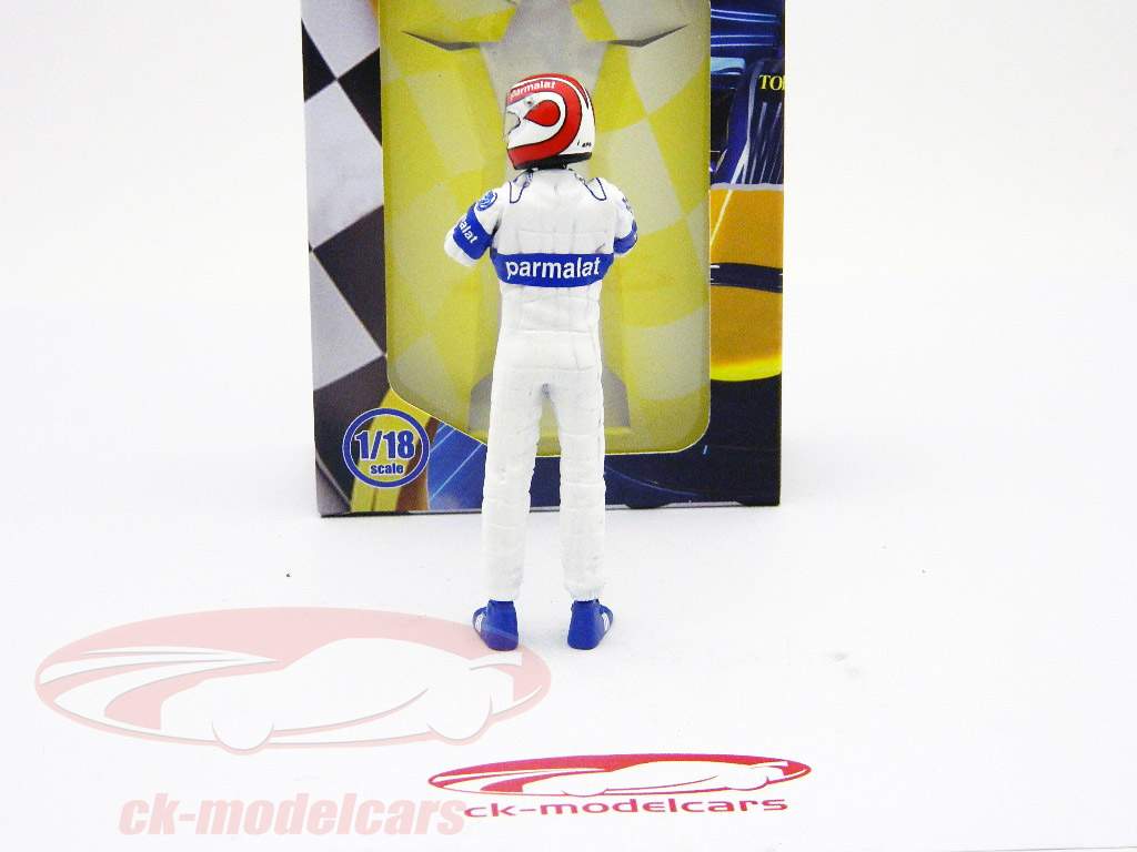 Nelson Piquet driver figure formula one standing Ready to Race 1:18 TopMo