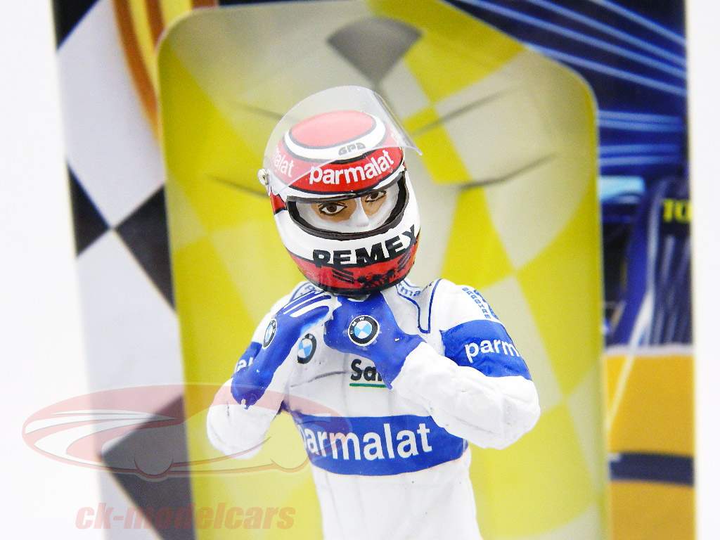 Nelson Piquet driver figure formula one standing Ready to Race 1:18 TopMo