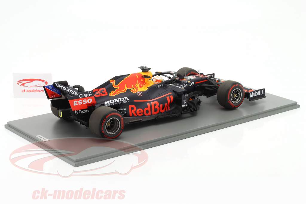 Max Verstappen Red Bull RB16B #33 Sieger Abu Dhabi Formel 1 Weltmeister 2021 1:12 Spark