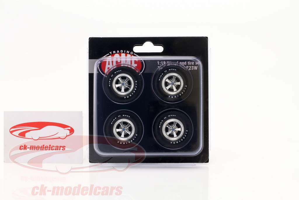 Tires and Rims Set Chevrolet Copo Camaro 1:18 GMP