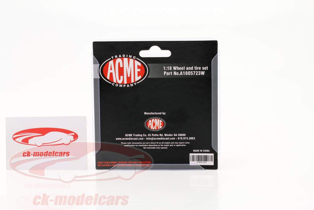 pneus e aros Set Chevrolet Copo Camaro 1:18 GMP