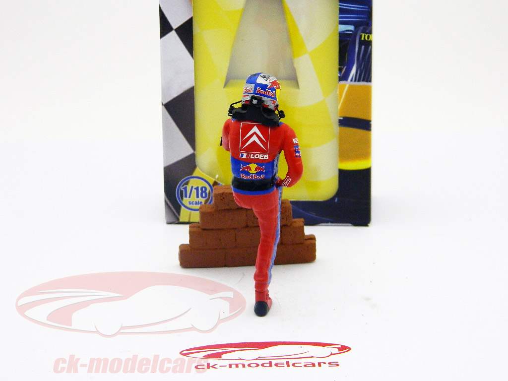 Sebastien Loeb driver figure WRC 2009 standing Ed. 3 1:18 TopMo