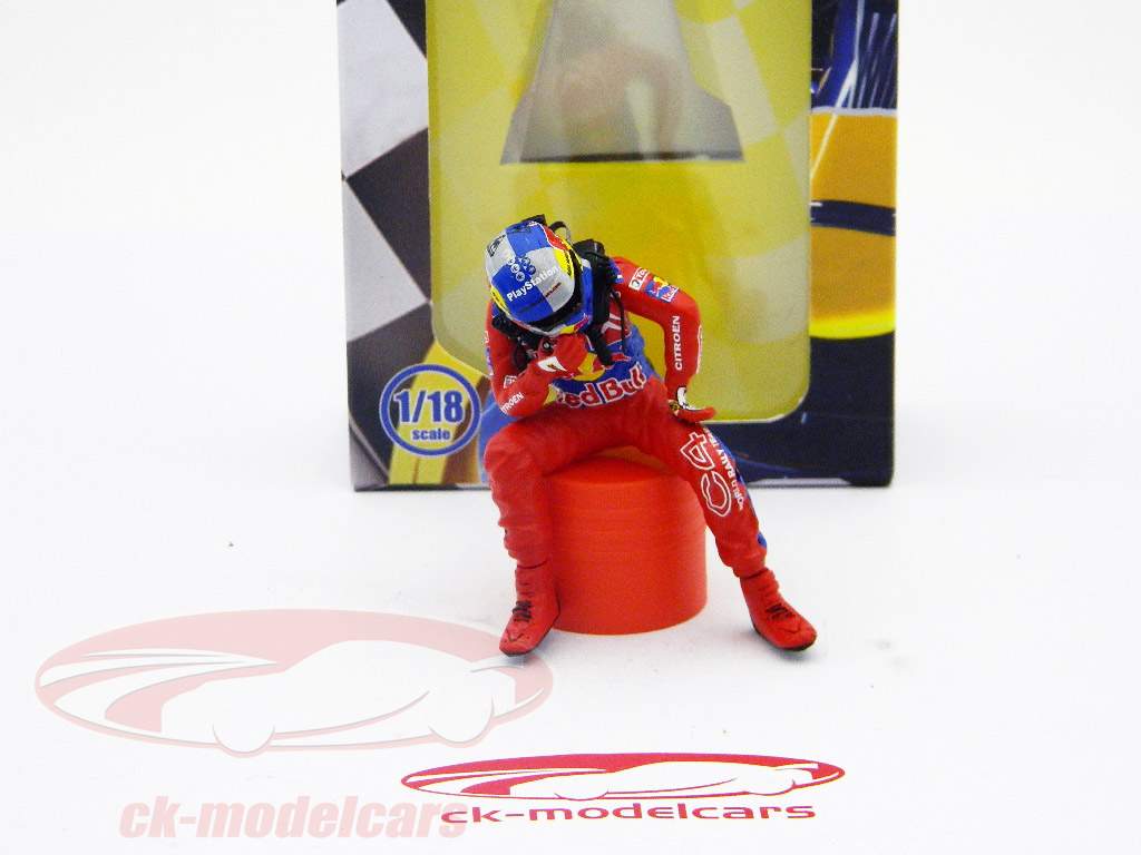 Sebastien Loeb Fahrerfigur WRC 2009 sitzend 1:18 TopMo