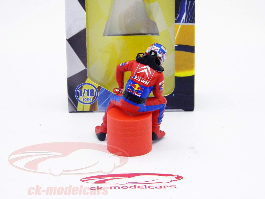 Sebastien Loeb driver figure WRC 2009 sitting 1:18 TopMo