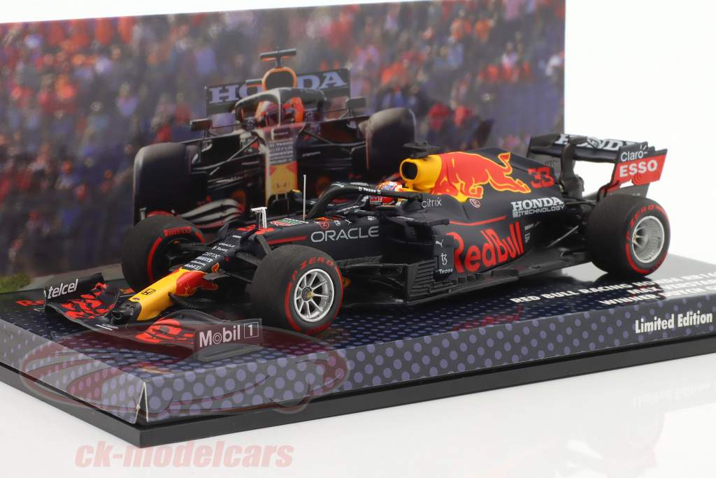 Max Verstappen Red Bull RB16B #33 Sieger Niederlande GP Formel 1 Weltmeister 2021 1:43 Minichamps