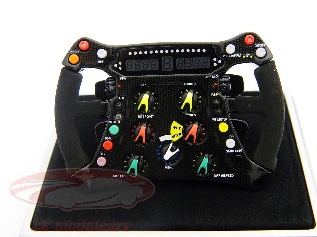 Button / Barrichello Brawn BGP 009 formula one 2009 steering wheel 1:4 Amalgam