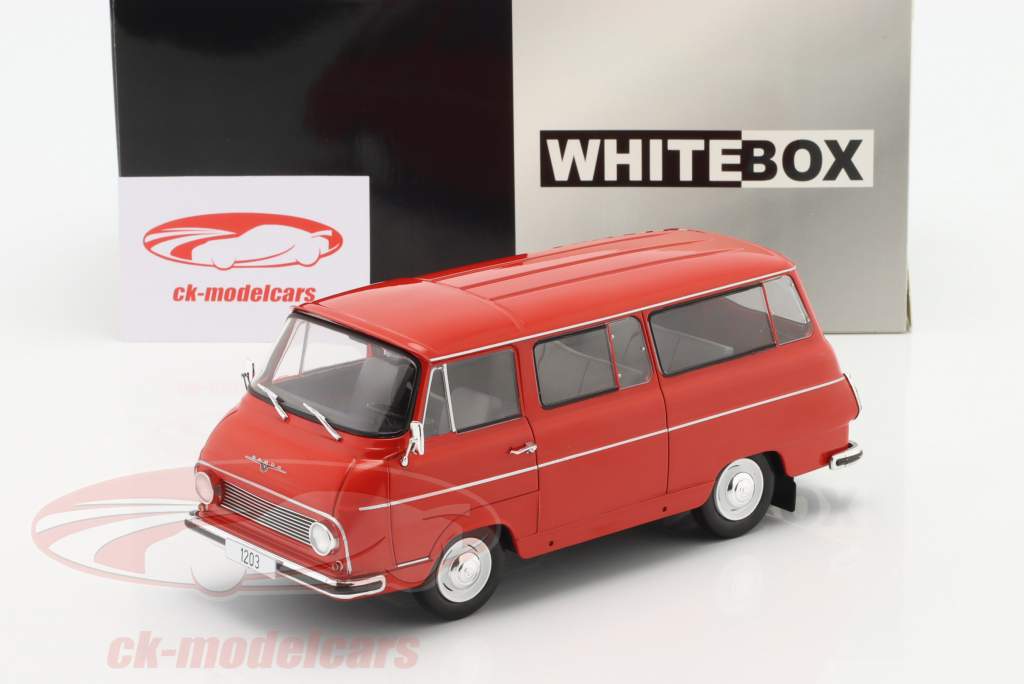 Skoda 1203 Kleinbus Baujahr 1968 rot 1:24 WhiteBox