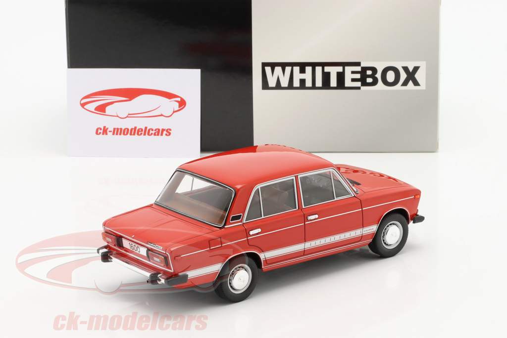 Lada 1600 LS Byggeår 1976 rød 1:24 WhiteBox