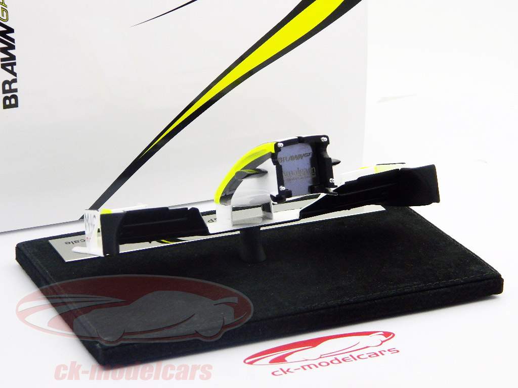 Knap / Barrichello Brawn BGP 009 2009 Formel 1 næse kegle 1:12 Amalgam