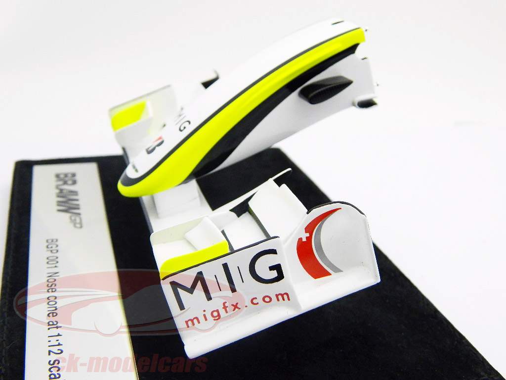 Button / Barrichello Brawn BGP 009 Formel 1 2009 Nosecone 1:12 Amalgam
