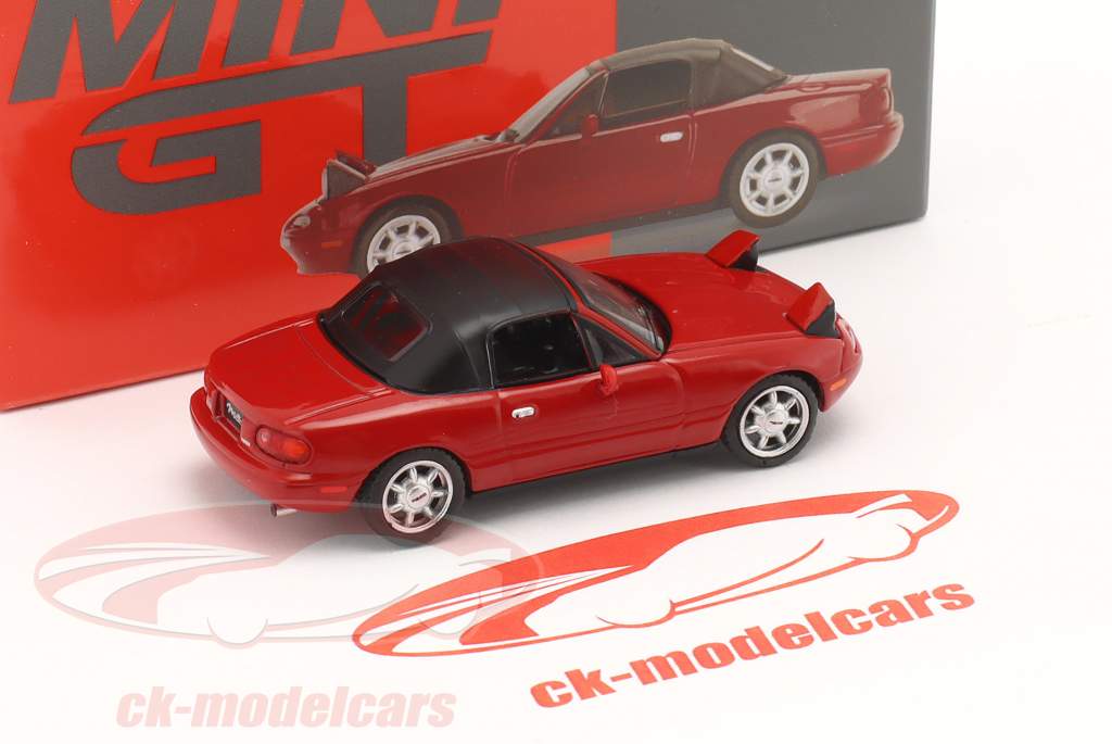 Mazda Miata MX-5 Soft Top 大灯 上 红色的 1:64 TrueScale