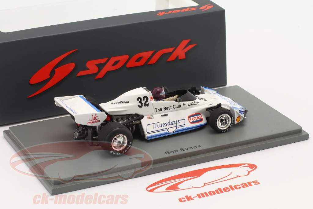 Bob Evans Brabham BT44B #32 britisk GP 1976 1:43 Spark