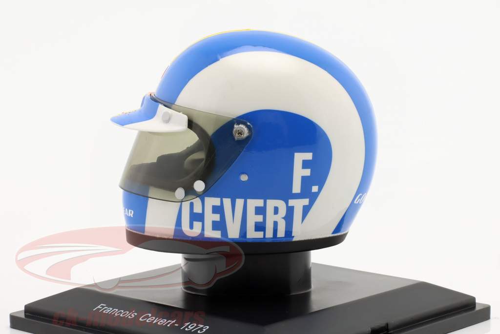 Francois Cevert Elf Team Tyrrell fórmula 1 1973 casco 1:5 Spark Editions