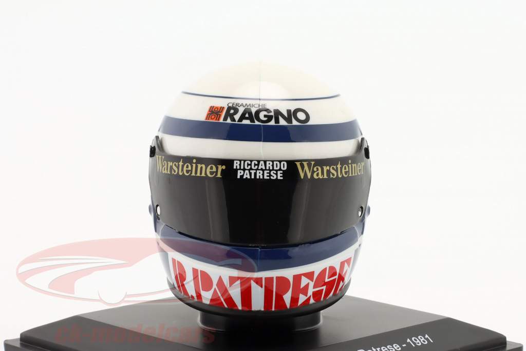 Riccardo Patrese #29 Ragno Arrows Beta Racing Team fórmula 1 1981 casco 1:5 Spark Editions