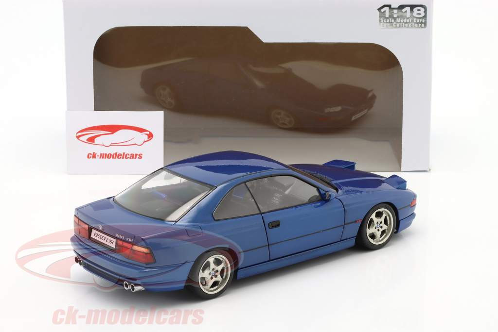BMW 850 CSI (E31) Baujahr 1990 tobagoblau 1:18 Solido