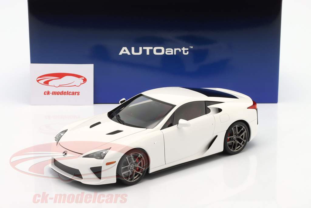 Lexus LFA Ano de construção 2010 Branco 1:18 AUTOart