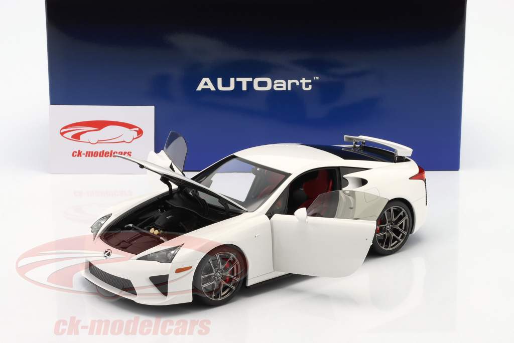 Lexus LFA Año de construcción 2010 Blanco 1:18 AUTOart