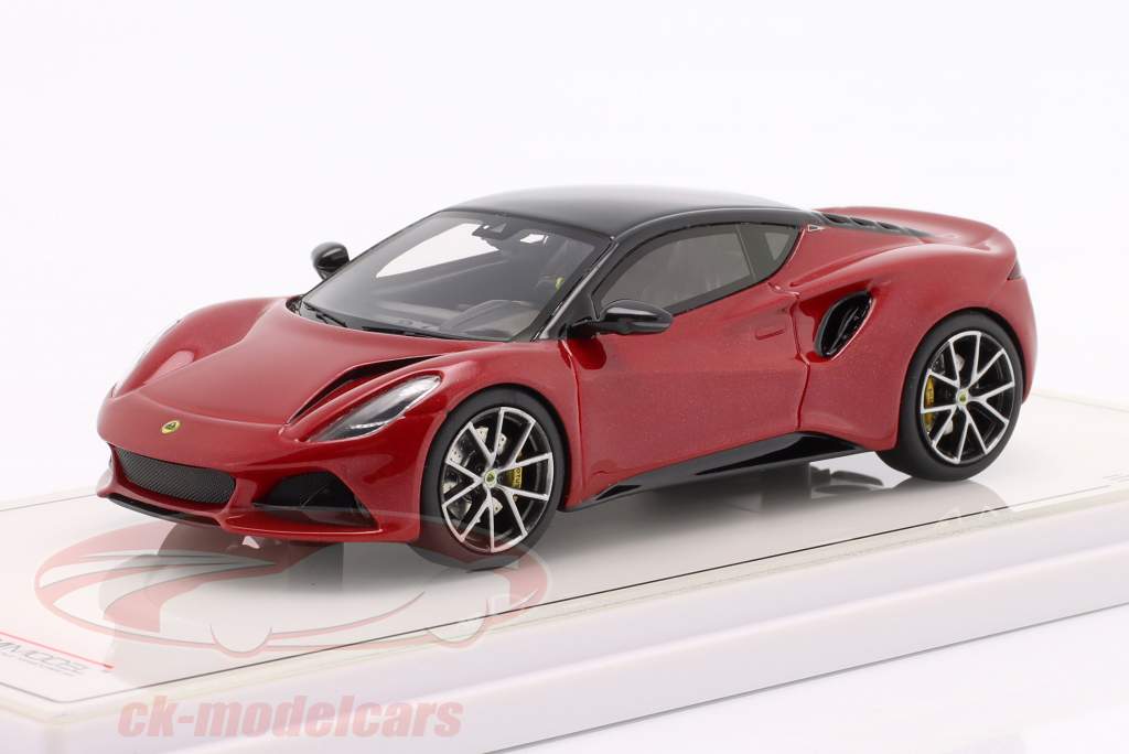Lotus Emira Byggeår 2022 magma rød 1:43 TrueScale