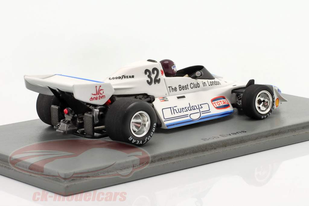 Bob Evans Brabham BT44B #32 británico GP 1976 1:43 Spark