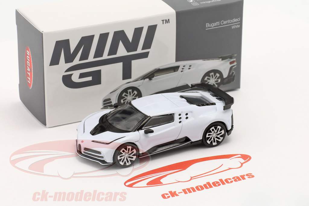 Bugatti Centodieci Año de construcción 2022 Blanco 1:64 TrueScale