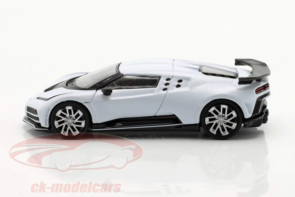 Bugatti Centodieci Byggeår 2022 hvid 1:64 TrueScale