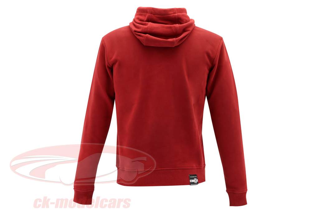 Porsche Kapuzenpullover Pleuel bordeauxrot
