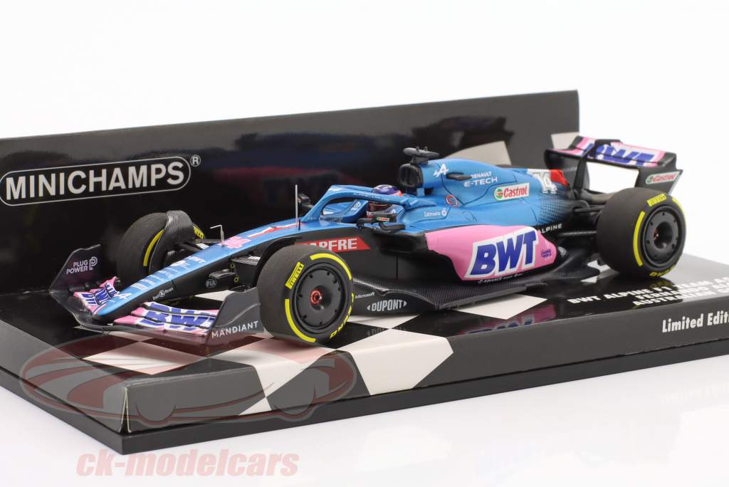 Fernando Alonso Alpine A522 #14 Австралия GP формула 1 2022 1:43 Minichamps
