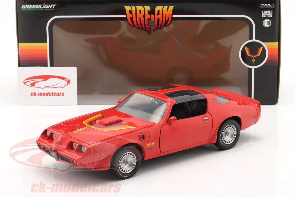 Pontiac Firebird T/A year 1979 red 1:18 Greenlight