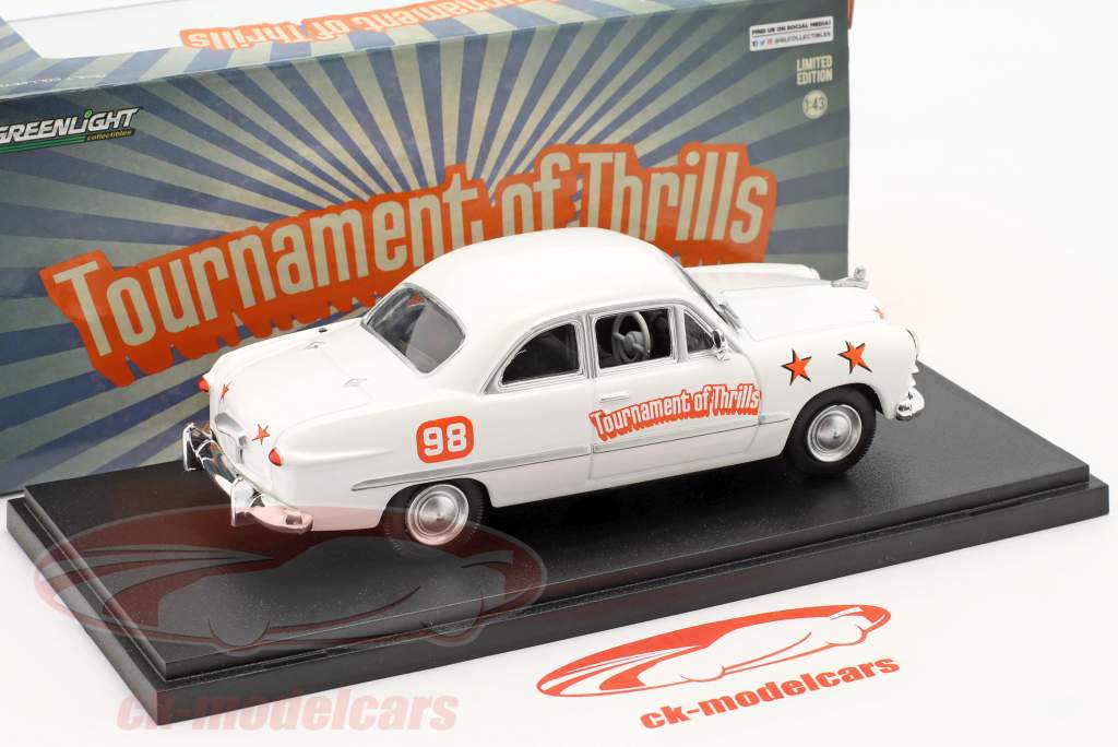 Ford year 1949 Tournament of Thrills Show Car white / orange 1:43 Greenlight