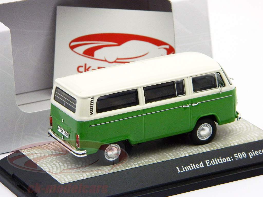 Volkswagen T2b автобус L пастель белый - зеленый тайга 1:43 PremiumClassiXXs