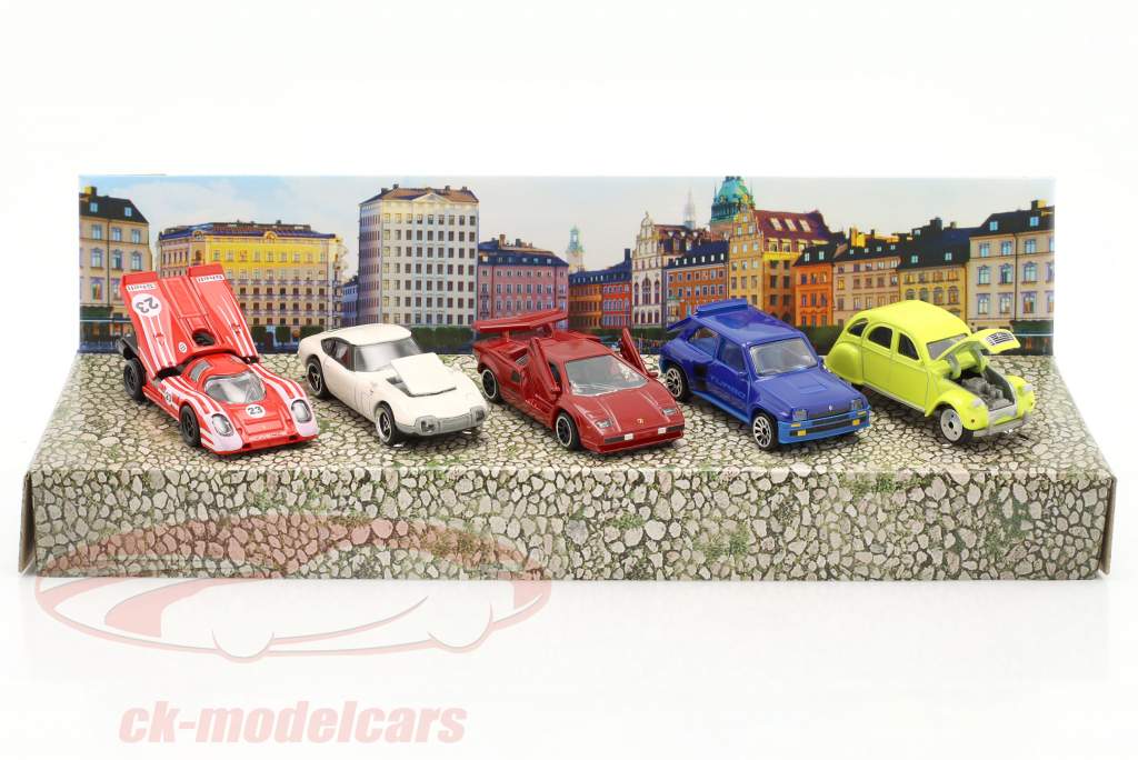 5-Car Set Vintage Geschenkpack 1:64 Majorette