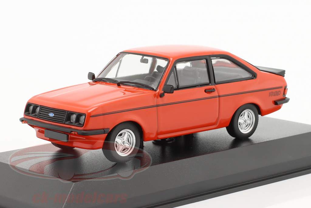 Ford Escort MK II RS 2000 Byggeår 1976 rød 1:43 Minichamps
