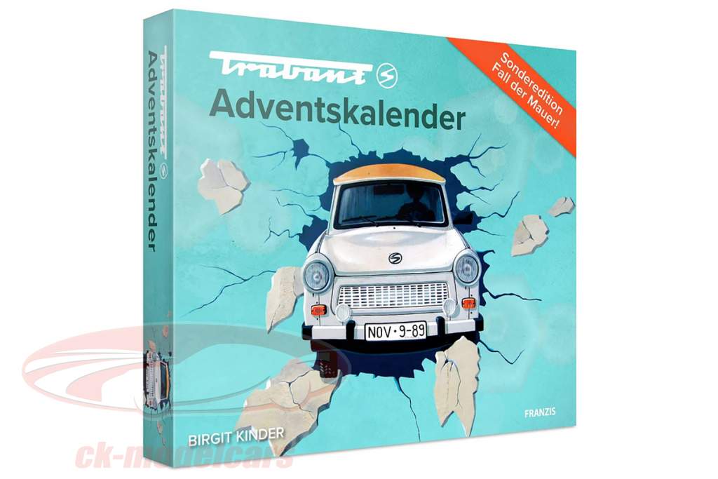 Trabant アドベントカレンダー： Trabant P 601 ベージュ / 青い 1:43 Franzis